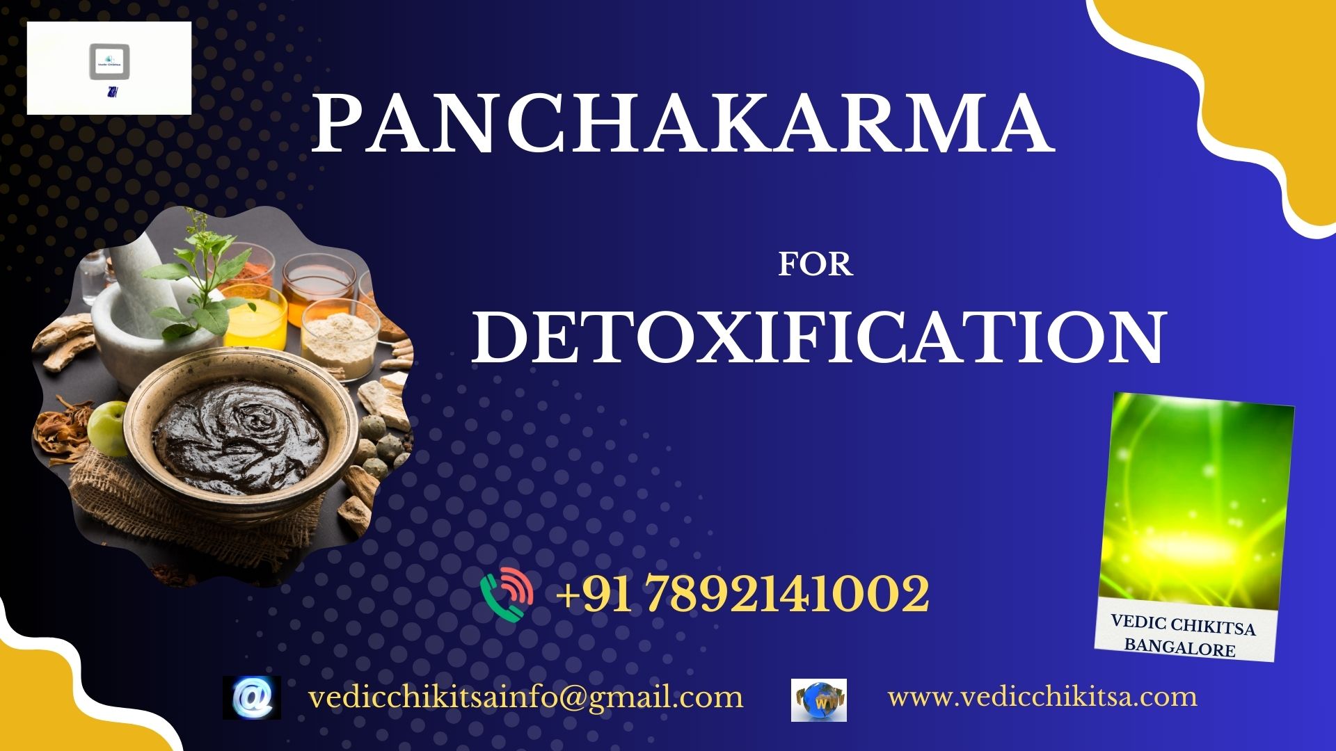 Vedic Chikitsa - PANCHAKARMA FOR DETOXIFICATION