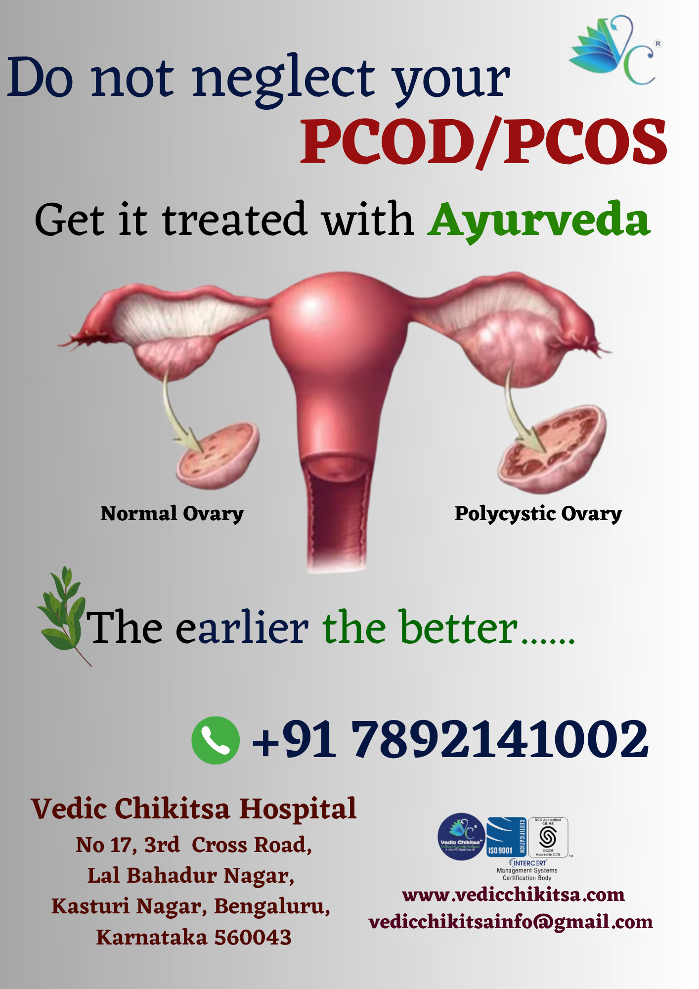 Vedic Chikitsa - Latest update - PCOD TREATMENTS IN KASTURI NAGAR