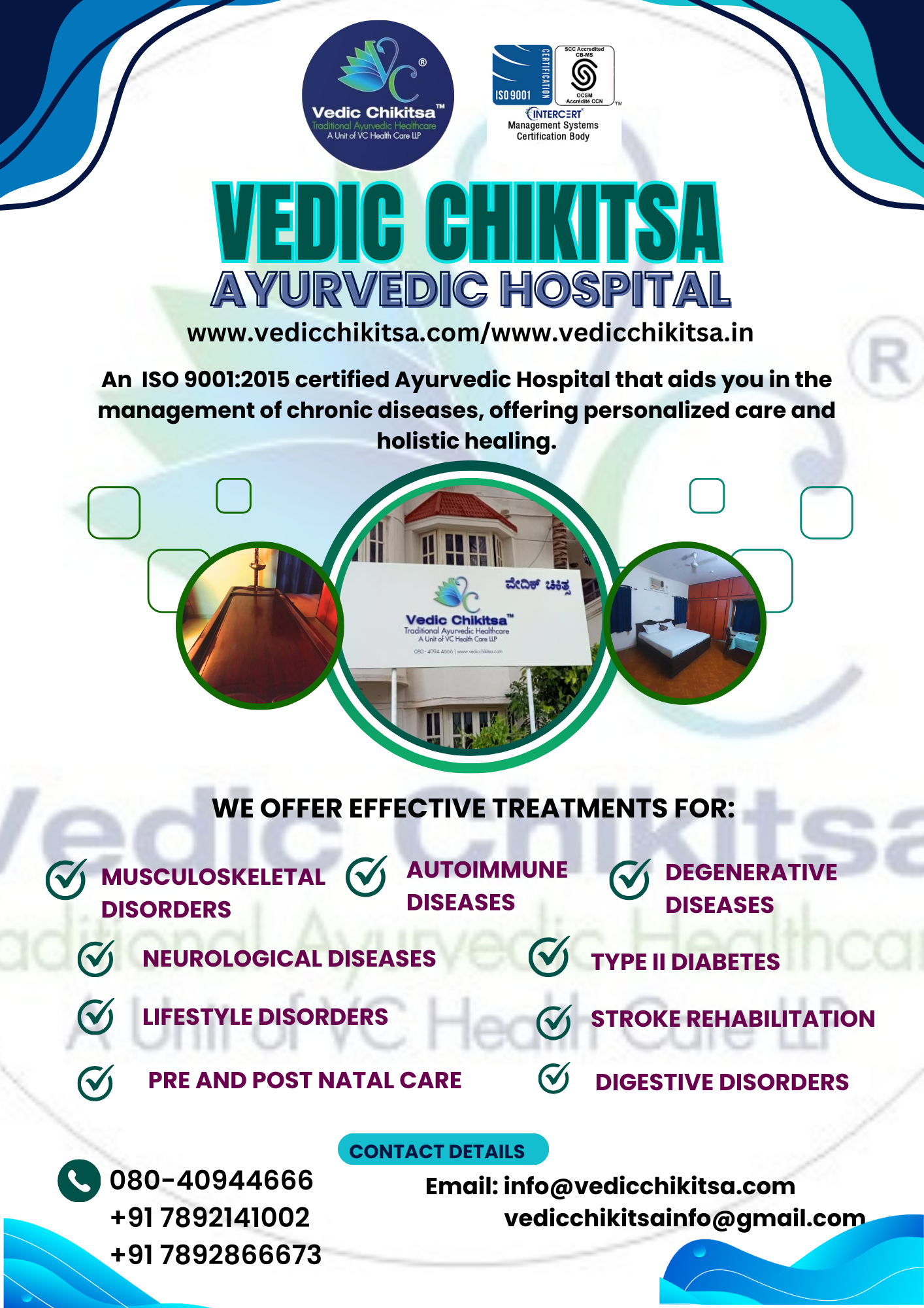 Vedic Chikitsa - Latest update - Ayurvedic Treatments in Bangalore